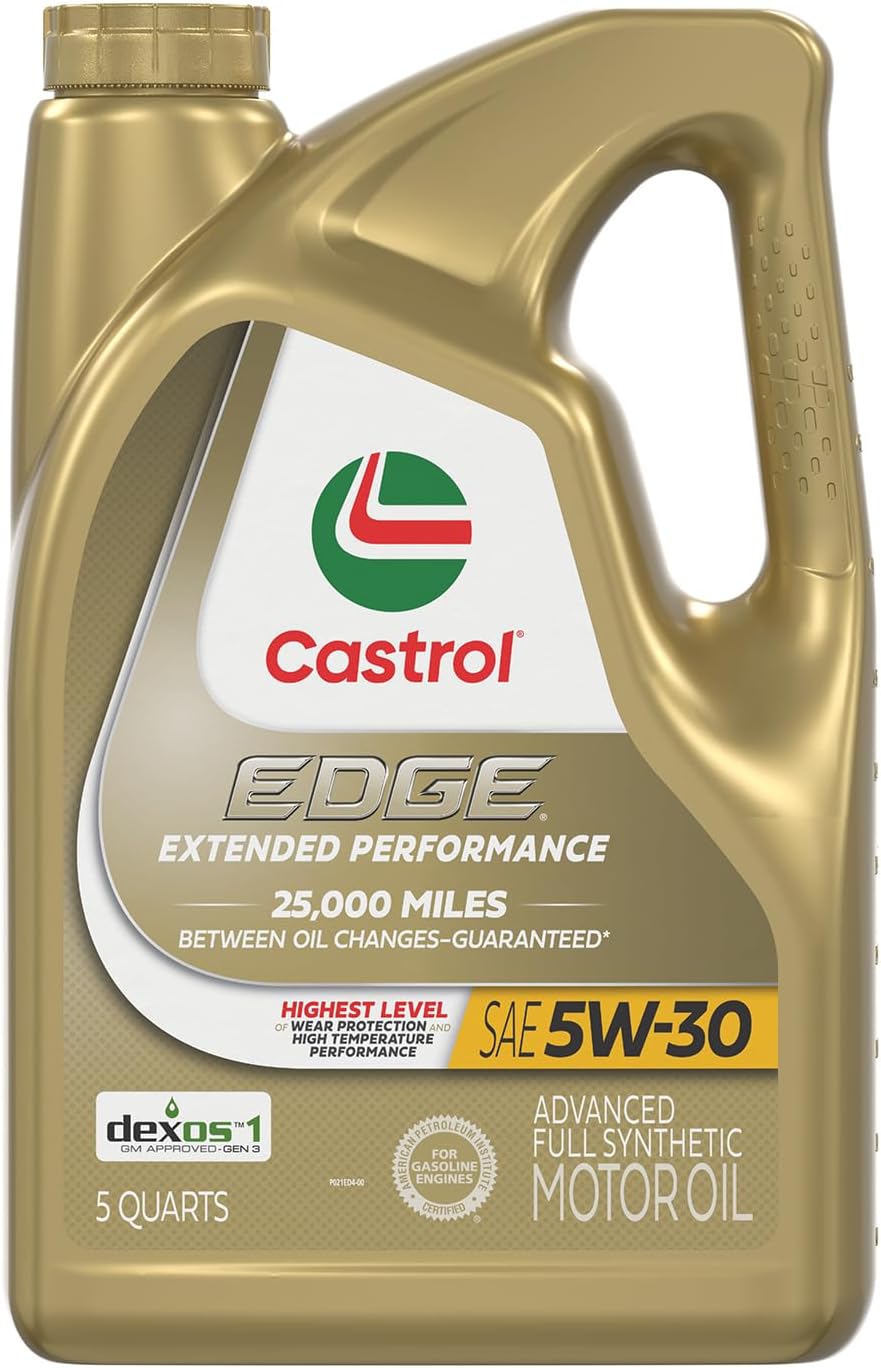 زيت محرك Castrol Edge Extended Performance 5W-30 المتقدم الاصطناعي بالكامل، سعة 5 كوارت