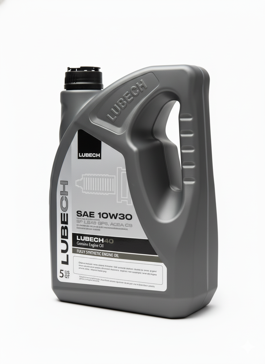 LUBECH Full Synthetic Motor Oil 10W-30, 5 Quart