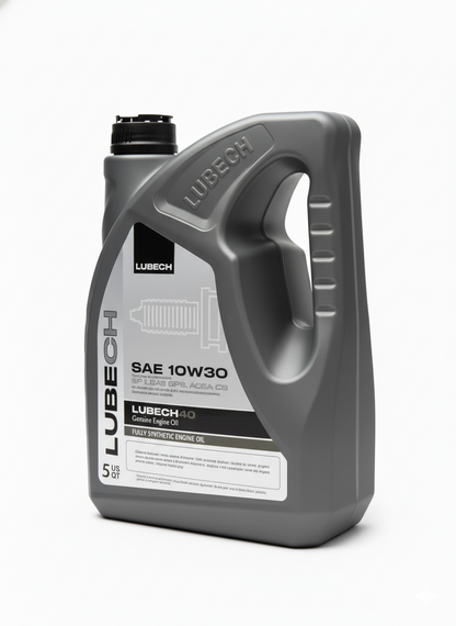 LUBECH Full Synthetic Motor Oil 10W-30, 5 Quart