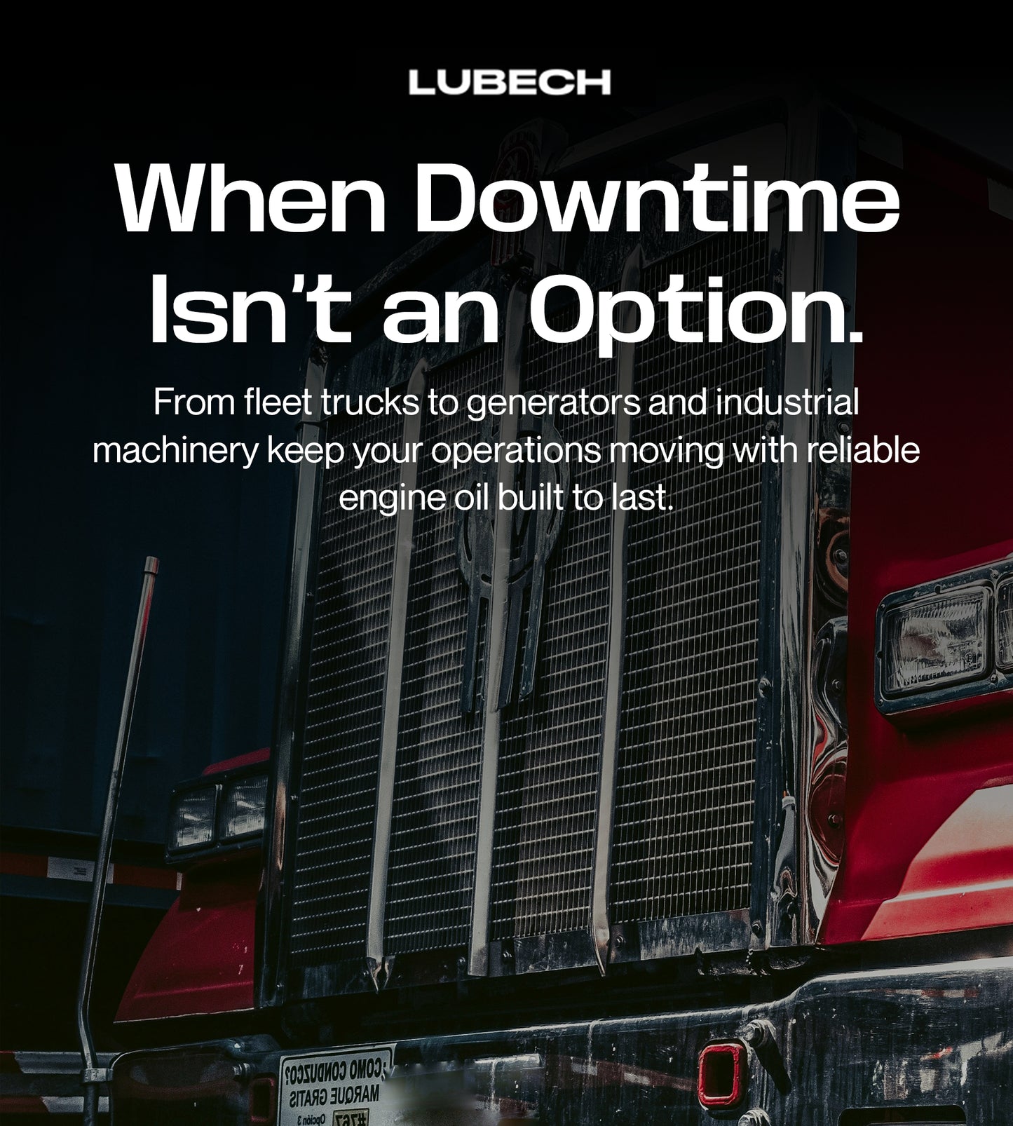 LUBECH 10W40 Synthetic Engine Oil - 55 Gallon Drum