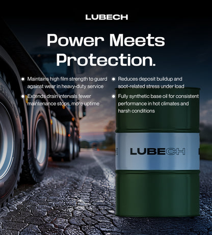 LUBECH 10W40 Synthetic Engine Oil - 55 Gallon Drum