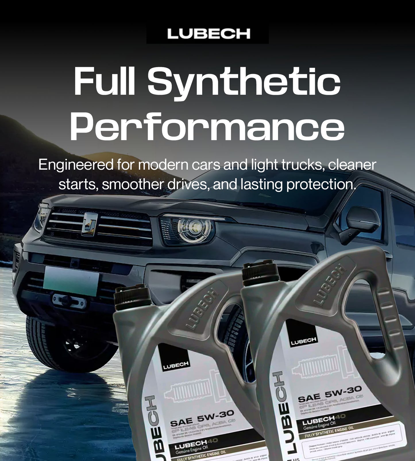 LUBECH 5W-30 FULL SYNTHETIC, 5 Quart