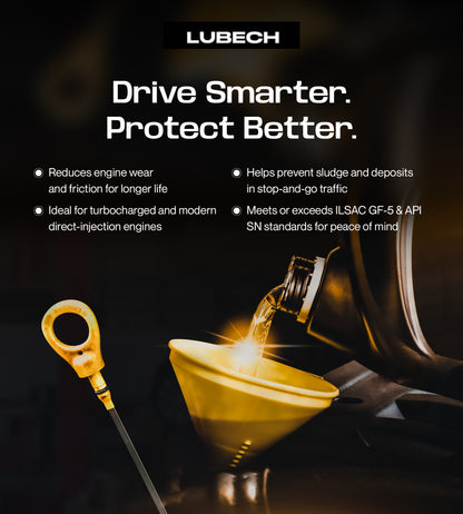 LUBECH 5W-30 FULL SYNTHETIC, 5 Quart