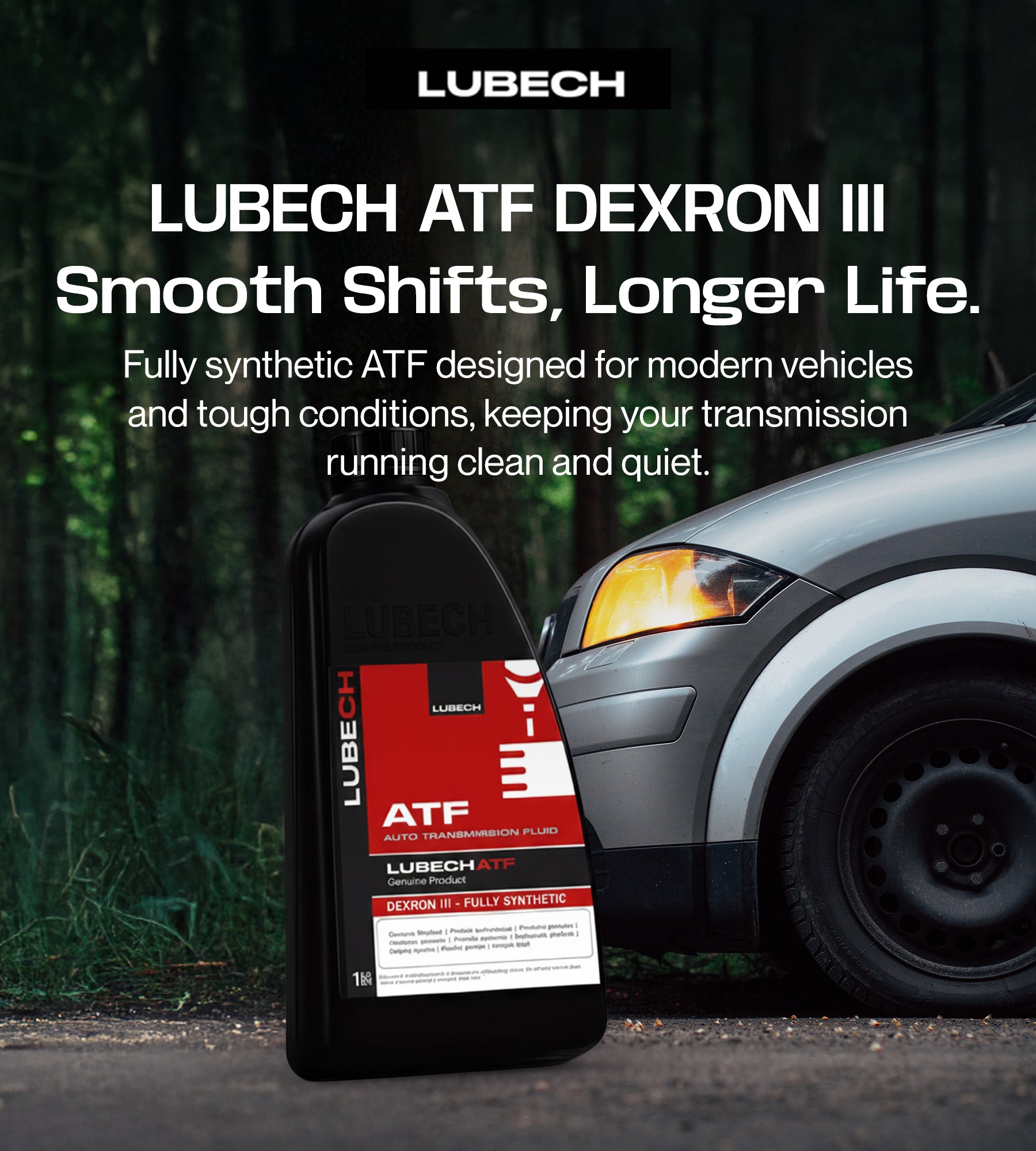 LUBECH ATF DEXRON III Mobile Banner