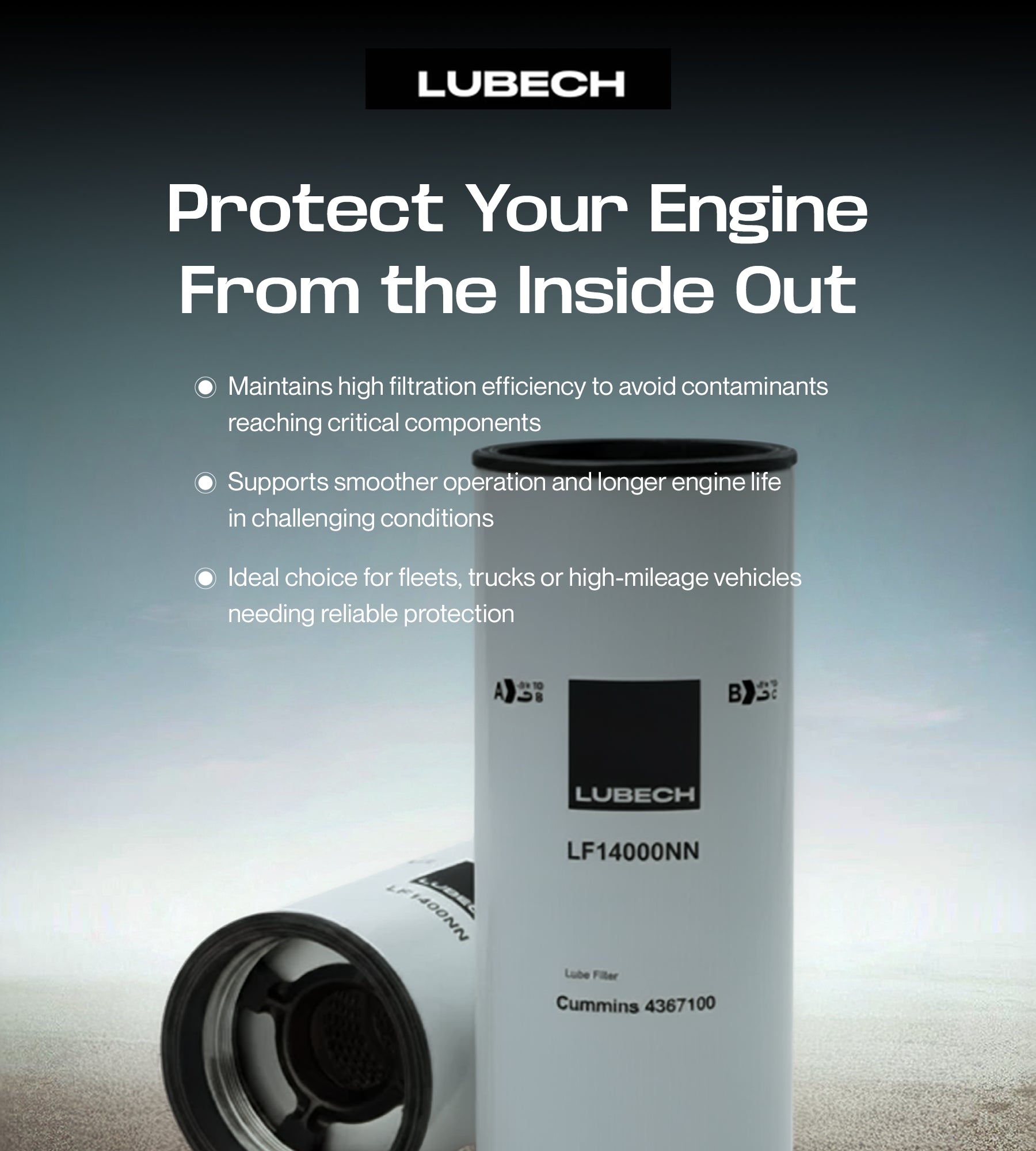 LUBECH LF14000NN SPIN-ON Oil Filter Mobile Banner