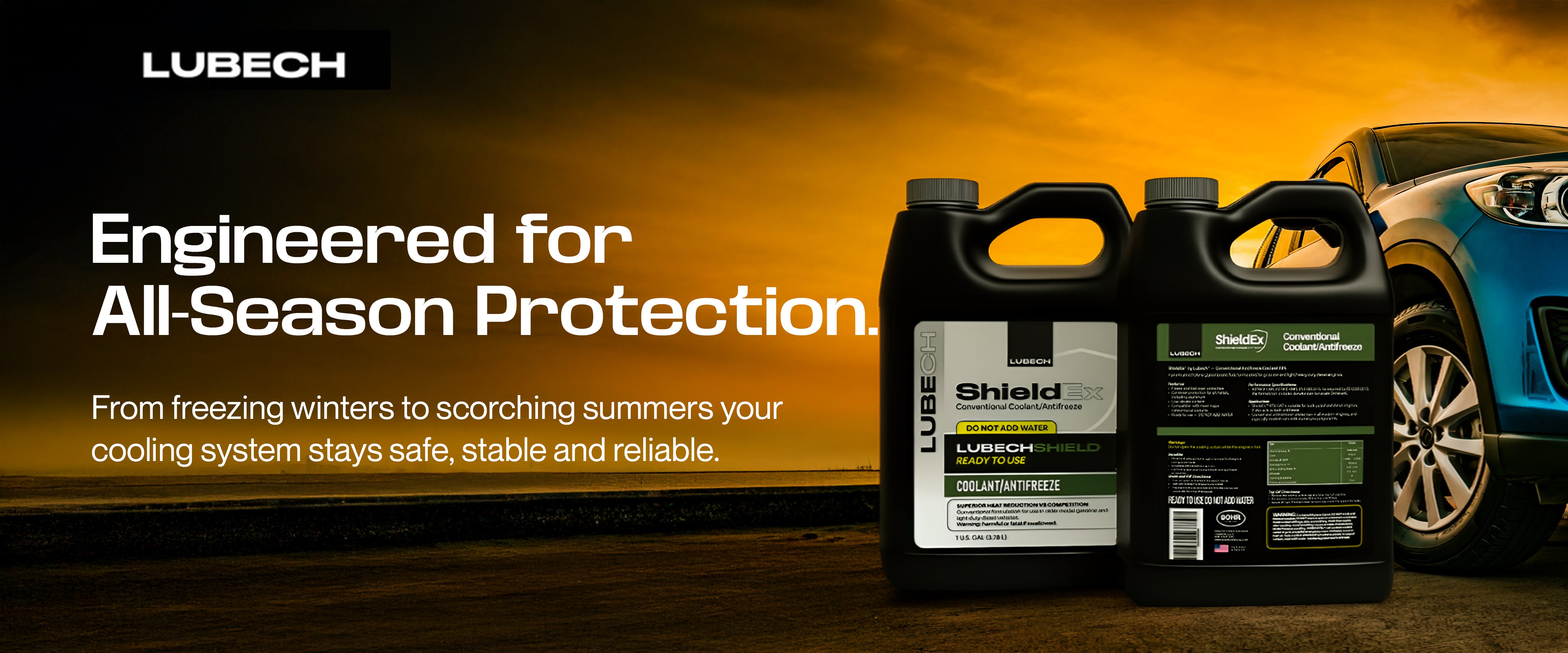 LUBECH SHIELDEX 50/50 PREDILUTED ANTIFREEZE Desktop Banner